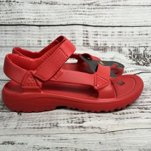Teva Hurricane Drift Sandals Women’s 11 Firey Red Eva Water Sandals NEW - Picture 3 of 8
